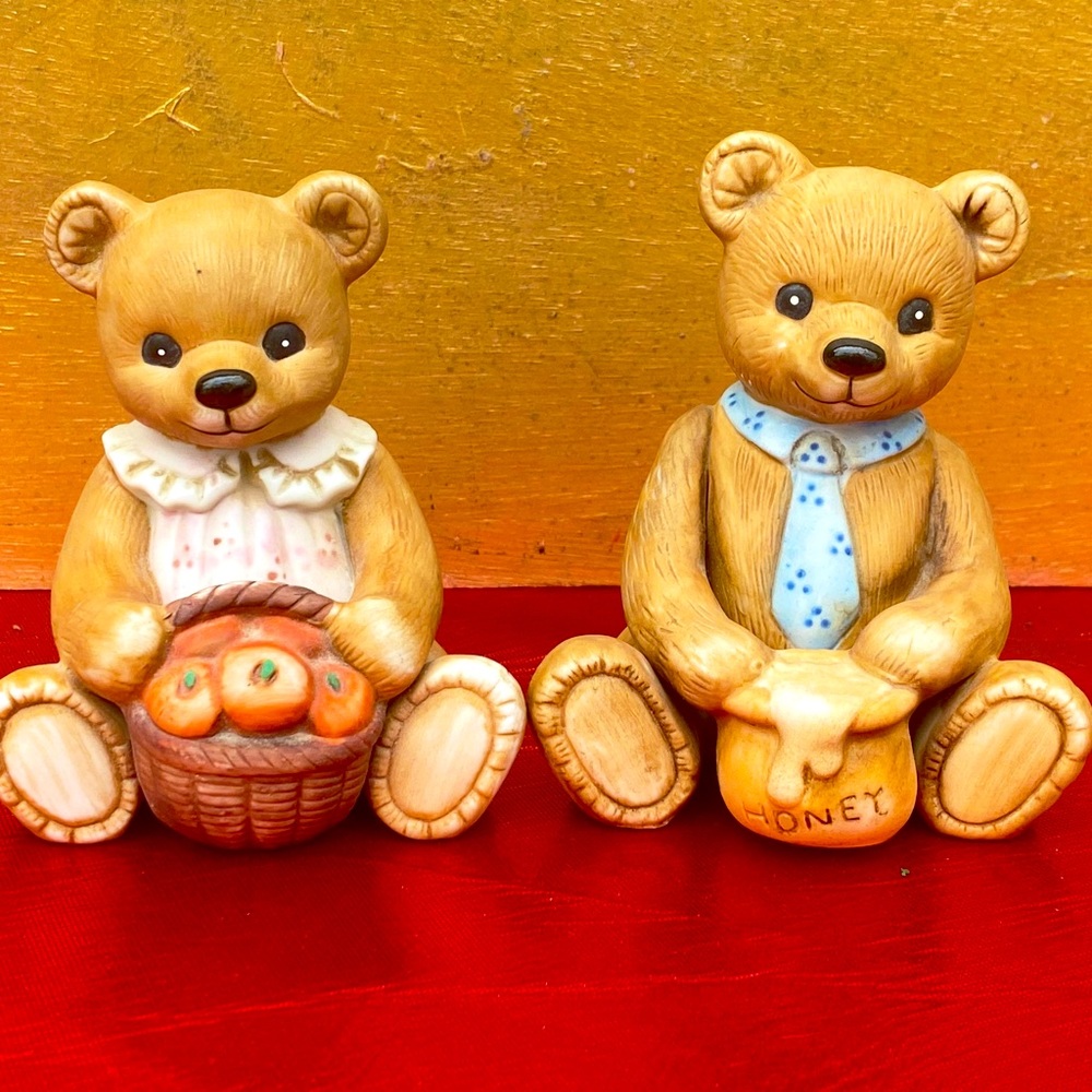 Vintage Homco Bear Figurine